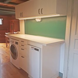Ferienhaus Åsen Küche Waschmaschine und Spülmaschine