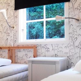 Ferienhaus Åsnen Schlafzimmer mit 2 Einzelbetten