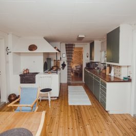 Ferienhaus Bocksee Überblick Küche