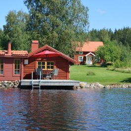 Ferienhaus Skålsundet Blick vom See