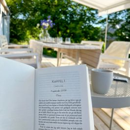 Ferienhaus Hällevik – Lesestunden auf der Terrasse