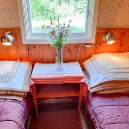 Ferienhaus Klockhammar – Schlafzimmer mit Einzelbetten