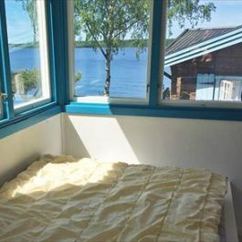 Ferienhaus Marö Kärrnäva Doppelbett im Gästehaus