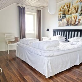 Ferienhaus Slussen Hamn Schlafzimmer 1 mit Doppelbett