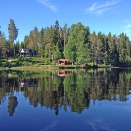 Ferienhaus Vintersee am See in Schweden