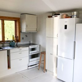 Ferienhaus Vretland Küche Kühlschrank